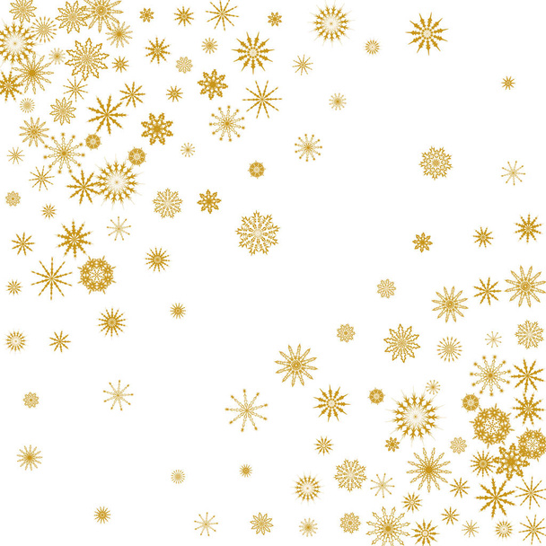 New Year background vector with falling snowflakes - Vektor, kép
