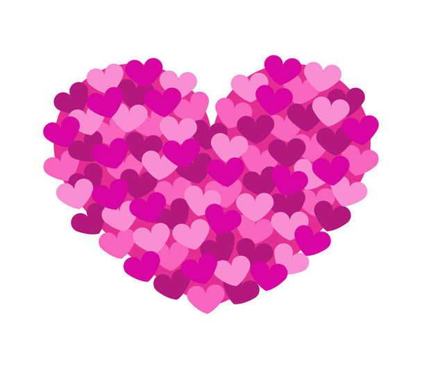 Valentine srdce na bílém pozadí - Vektor, obrázek