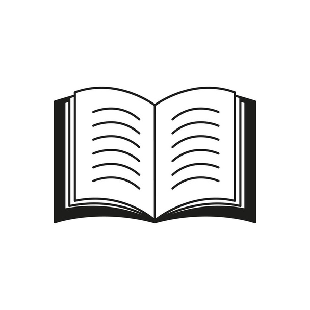 Um ícone de livro ou um e-book ler texto
 - Vetor, Imagem