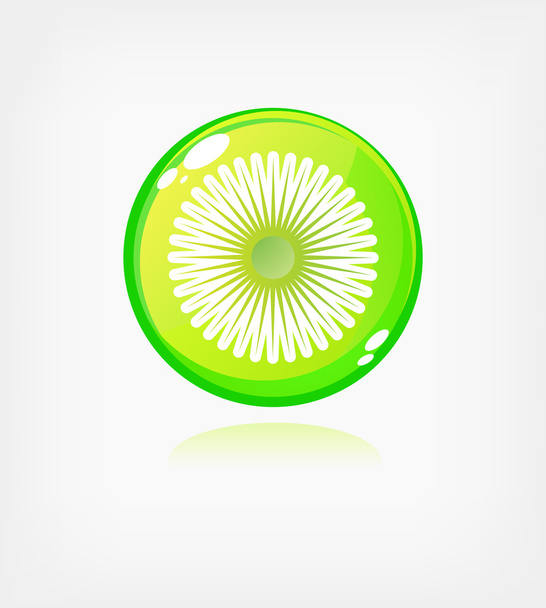 Green ecology button - Vector, Imagen