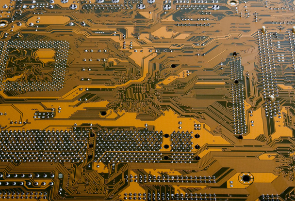Brown circuit board - Photo, Image