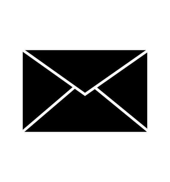 Elektronikus levél ikon levelezési boríték ikon vektor elszigetelt fehér - Vektor, kép