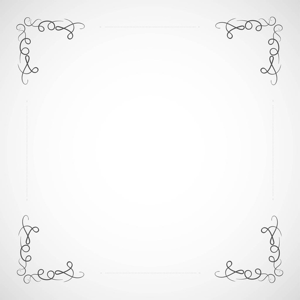 Frontera de marco elegante con adorno decorativo. Ilustración vectorial
 - Vector, Imagen