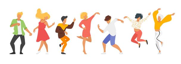 ダンスの人々 のシルエット - ベクター画像
