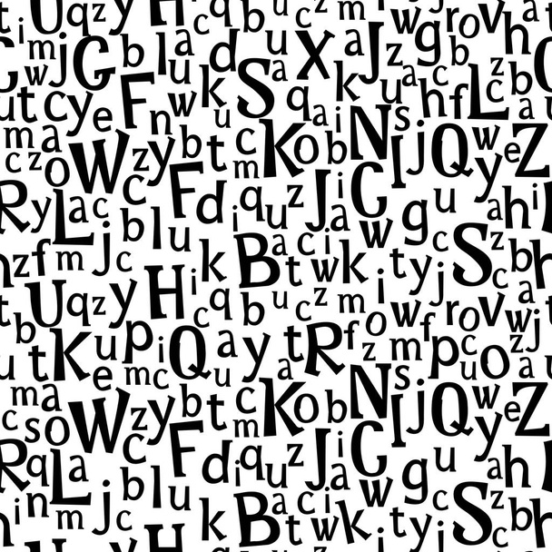 Abc or alphabet seamless pattern . - Vector, Image