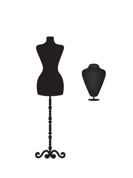 Etalagepop silhouet, vectorillustratie - Vector, afbeelding