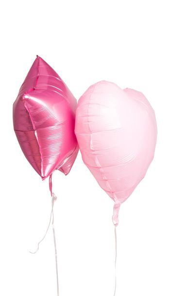 foil balloons isolated on white background - Photo, Image