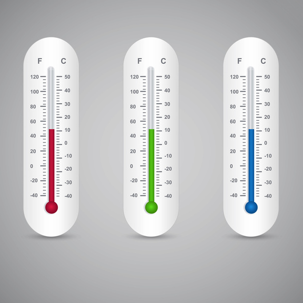 Thermometers set,  vector illustration  - Vector, Image