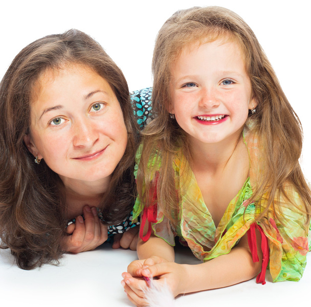 Portrait of joyful mother and her daughter - Photo, Image