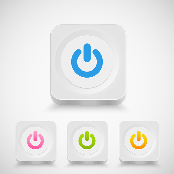 Vector Power buttons,  vector illustration  - Vector, Image