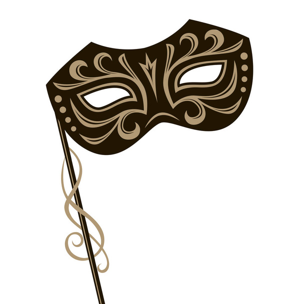 illustration of carnival mask isolated on white background - Vetor, Imagem