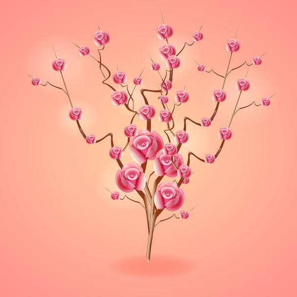 rode rozen, vector design - Vector, afbeelding