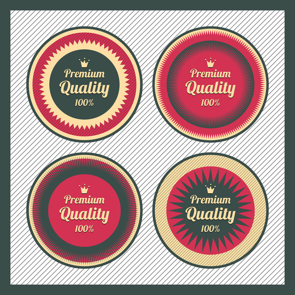 Collezione di etichette di qualità premium con design vintage retrò
 - Vettoriali, immagini