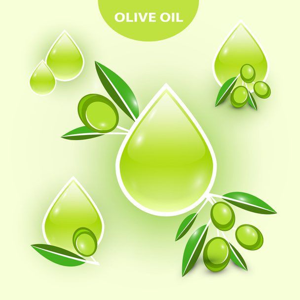 pictogram van vector olijfolie - Vector, afbeelding
