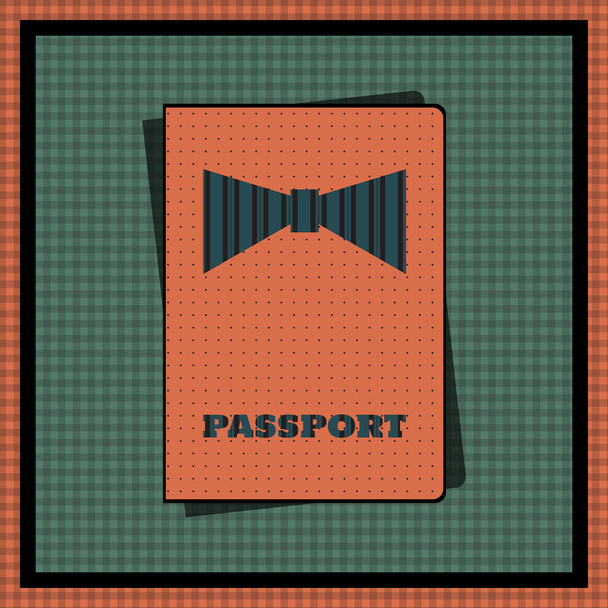 Passport cover. Vector illustration - Vector, Image