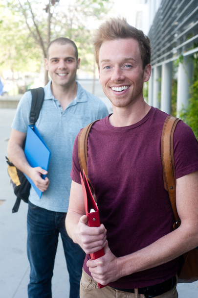 dvojice radost mladých mužů studentů - Fotografie, Obrázek