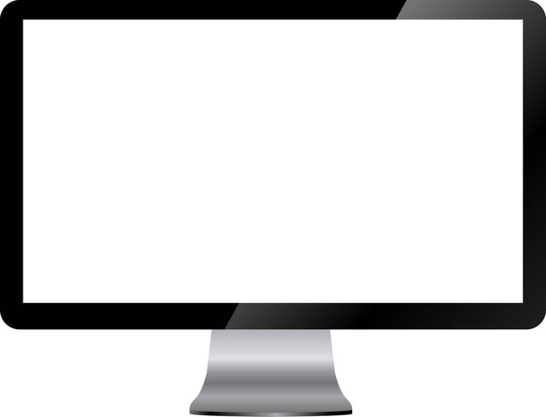 Ordenador de escritorio con pantalla en blanco
 - Foto, Imagen