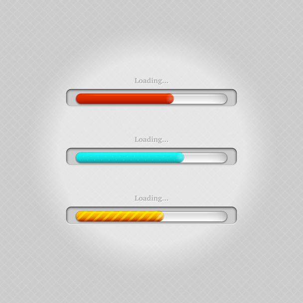 Vector loading bars. vector illustration  - Vecteur, image