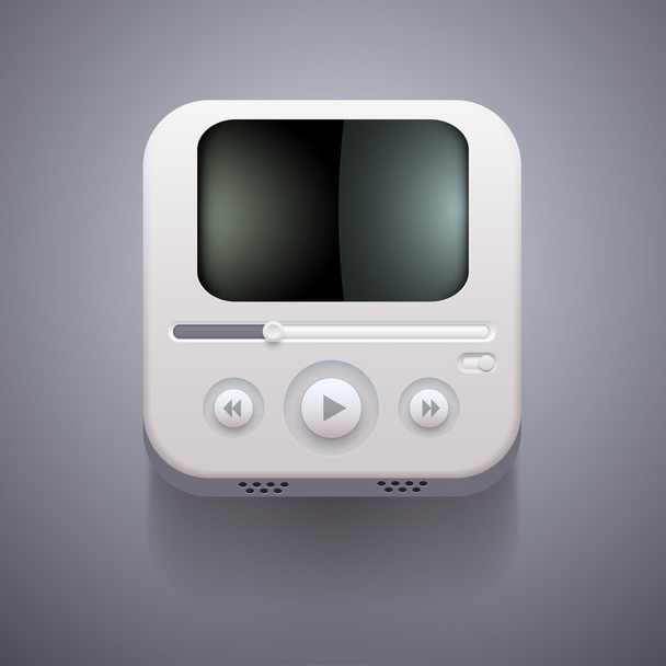 Media player vector icon - Vector, Image