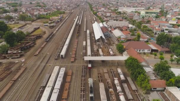 stazione ferroviaria di Surabaya Indonesia - Filmati, video