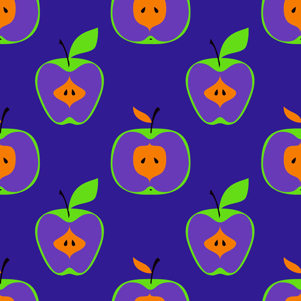 Apple simple pattern - Vektor, kép