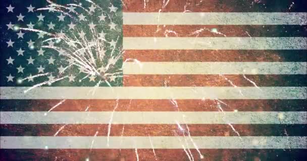 アメリカの国旗のお祝い背景 - 映像、動画