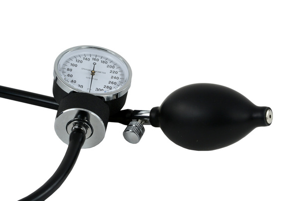 vérnyomásmérő és izzó - Fotó, kép