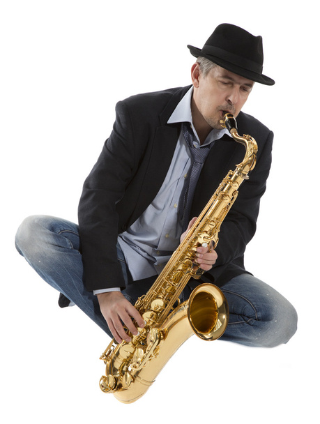 Saxophonist - Valokuva, kuva