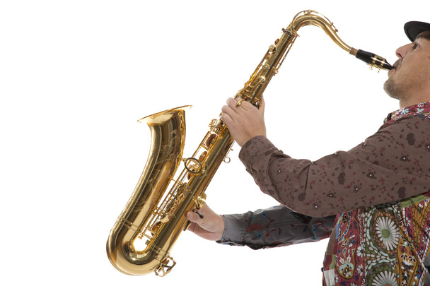 Saxophonist - Fotoğraf, Görsel