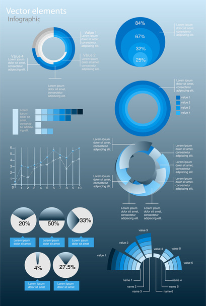 Vector infographic elements. vector illustration  - Wektor, obraz