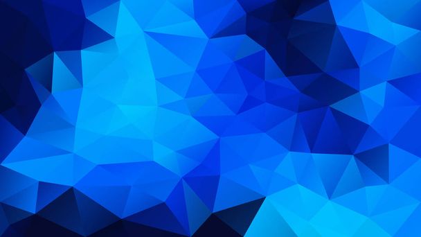 векторный абстрактный неправильный многоугольный фон - треугольник с низким поли - королевский, военно-морской, небесно-голубой цвет
  - Вектор,изображение