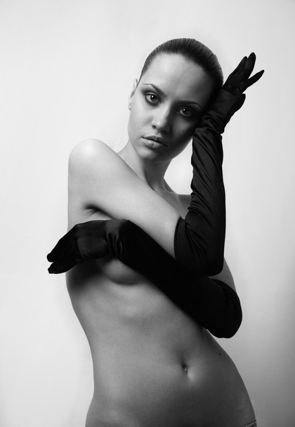 Nude elegant girl. - Photo, Image