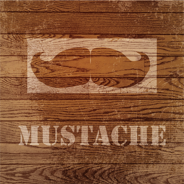 Vector grunge background with mustaches. - Vector, Image