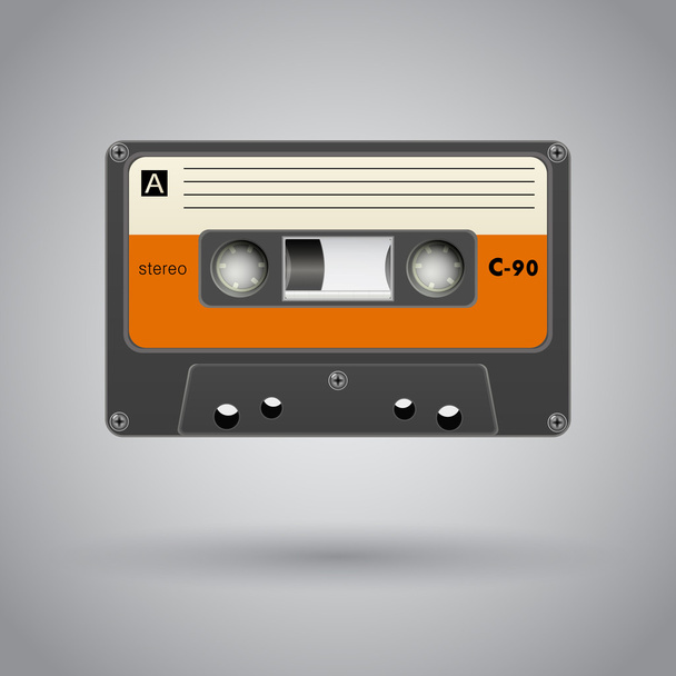 Audio cassette. Vector illustration. - Vector, Image