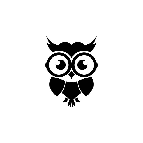 cartoon owl with sunglasses - inspiration owl Vector - Vector, Image
