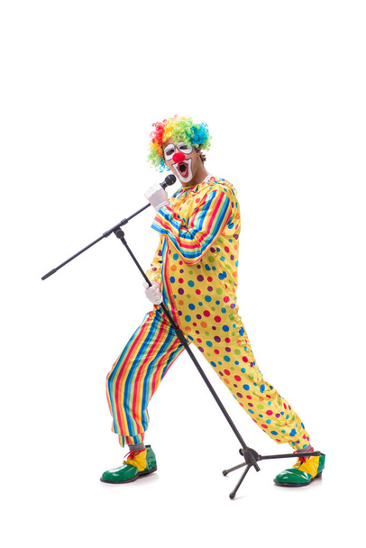 Смішний клоун ізольований на білому тлі
 - Фото, зображення