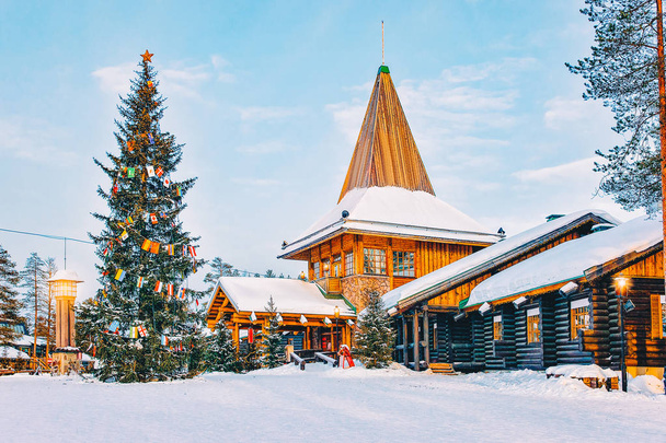 Santa Claus Office at Santa Claus Village in Rovaniemi in Lapland in Finland. - Photo, Image