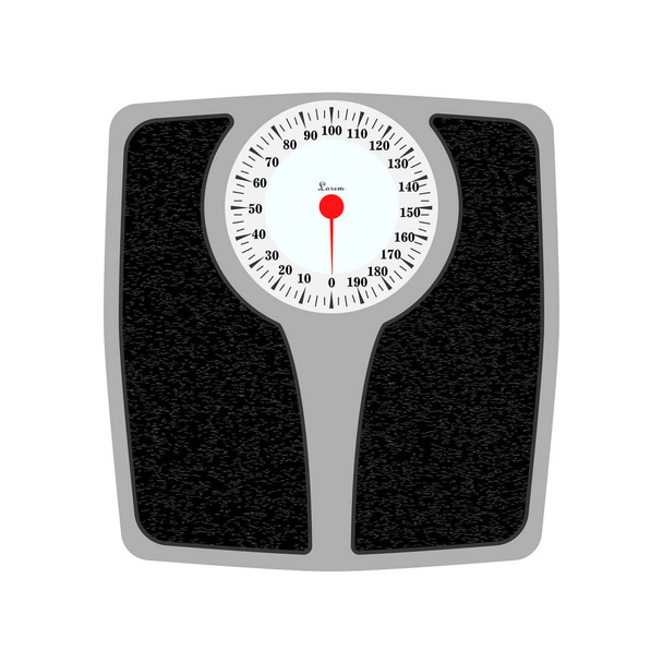 Bathroom weight scale . Isolated on white background. eps 10 - Vector, Image