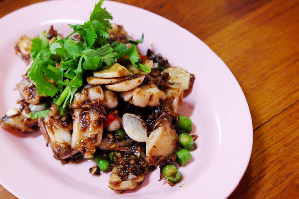 Thailand shrimp paste fried squid - Valokuva, kuva