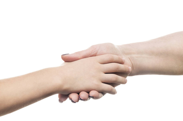 handshake of child and adult hands - Photo, Image