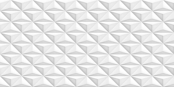 Volume realistic vector light texture, geometric seamless tiles pattern, design white background for you projects  - Vecteur, image