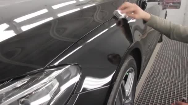 Protective ceramic coating car fender3 - Footage, Video