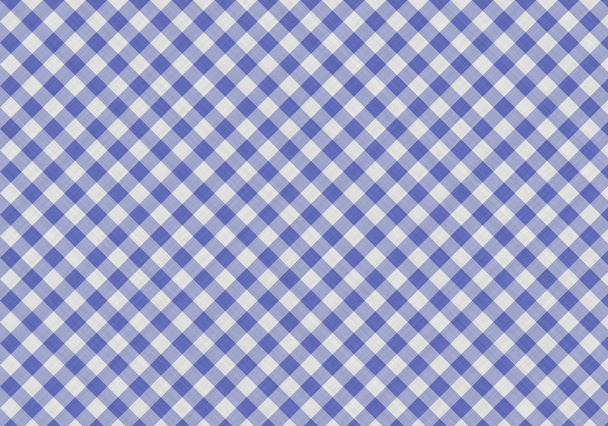  fundo de algodão xadrez azul - Foto, Imagem