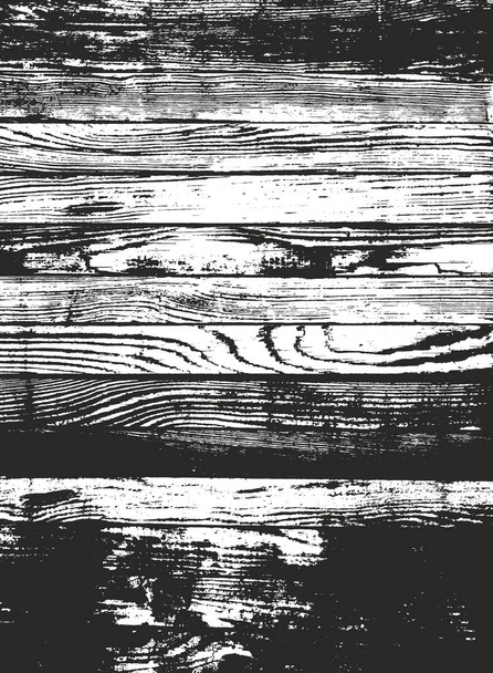 Superposición angustiada textura de madera, grunge vector fondo
. - Vector, Imagen