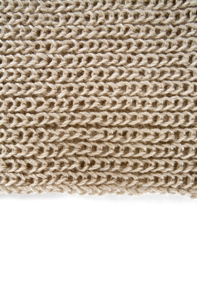 grey hand knitted scarf close up - Foto, Imagen