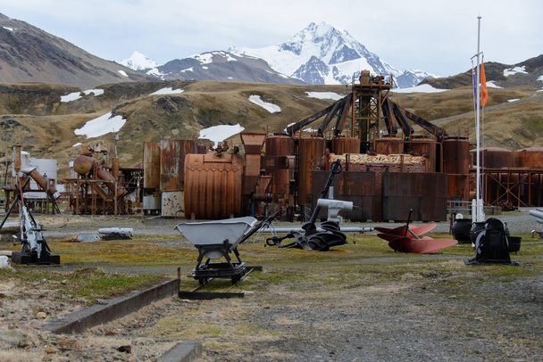 Grytviken - vecchia stazione baleniera sulla Georgia del Sud
 - Foto, immagini