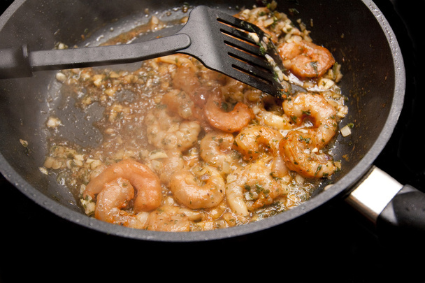 Fried fresh shrimps - Photo, Image