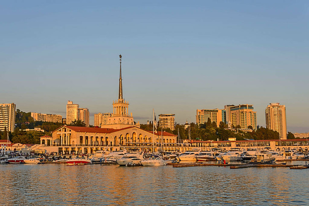Sochi tengerre port - Fotó, kép