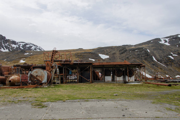 Grytviken - old whaling station on South Georgia - Foto, afbeelding
