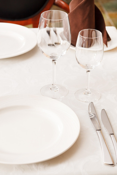 Tables set for meal - Фото, зображення